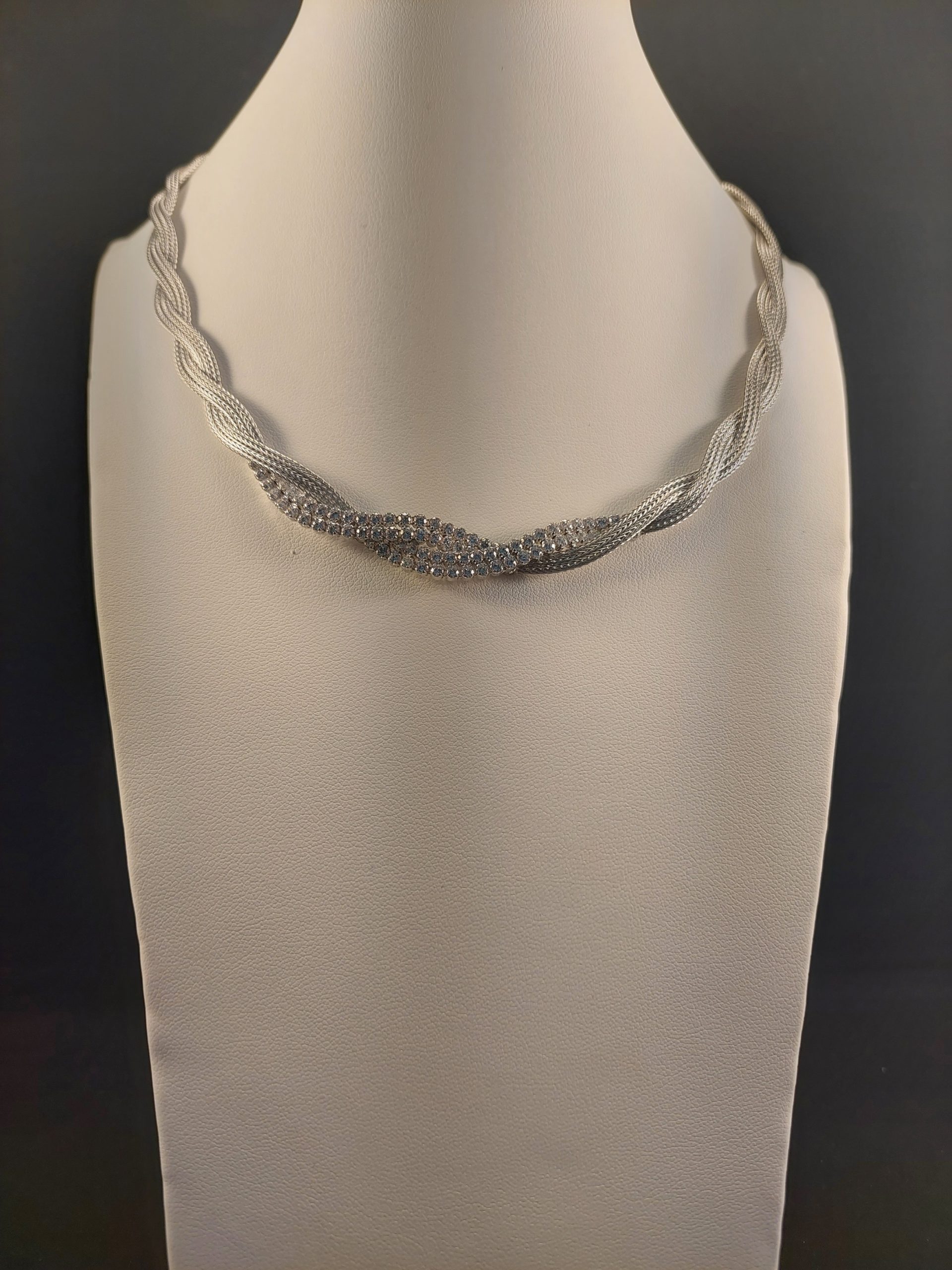 Diamond Spiral Necklace